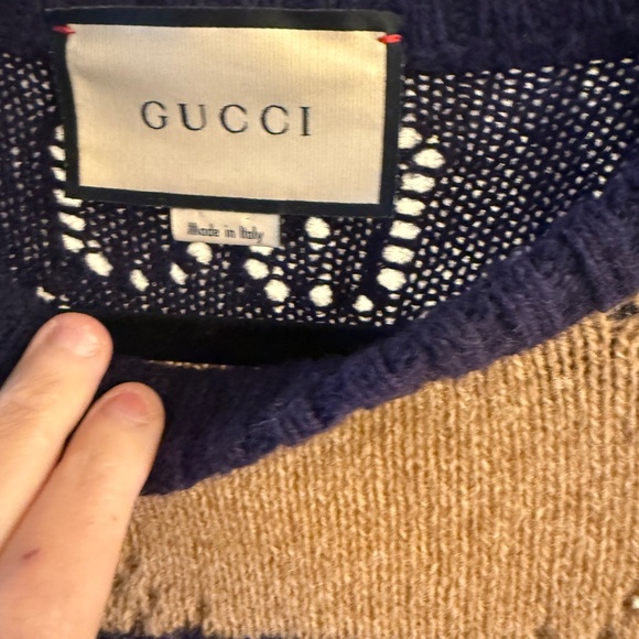 Gucci GG Striped Wool Sweater L - Picture 3 of 5